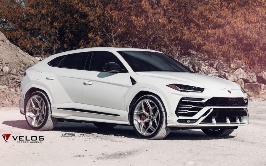 Lamborghini Urus Bianco Monocerus on Velos Wheels (VXS02) '2019